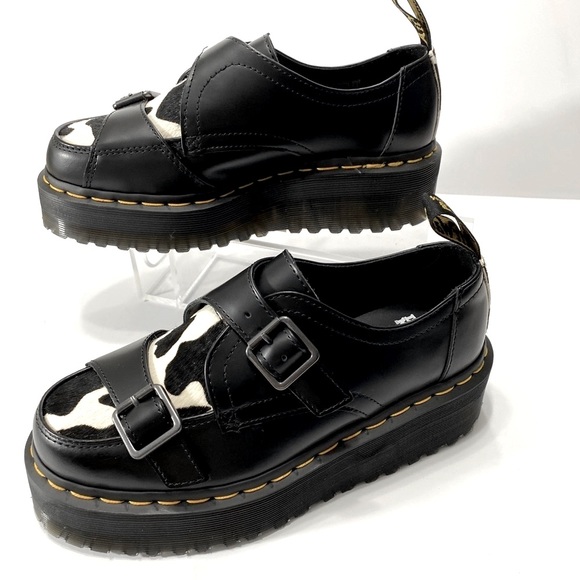 NEW DR MARTENS SIDNEY HAIR ON CREEPER PLATFORM - Picture 7 of 12
